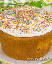 Ванильный кулич на сливках