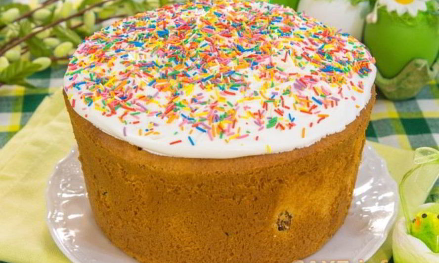 Рецепт ванильного кулича на сливках