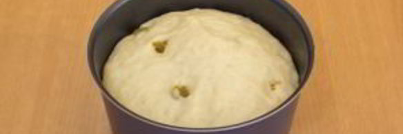 ванильный кулич на сливках