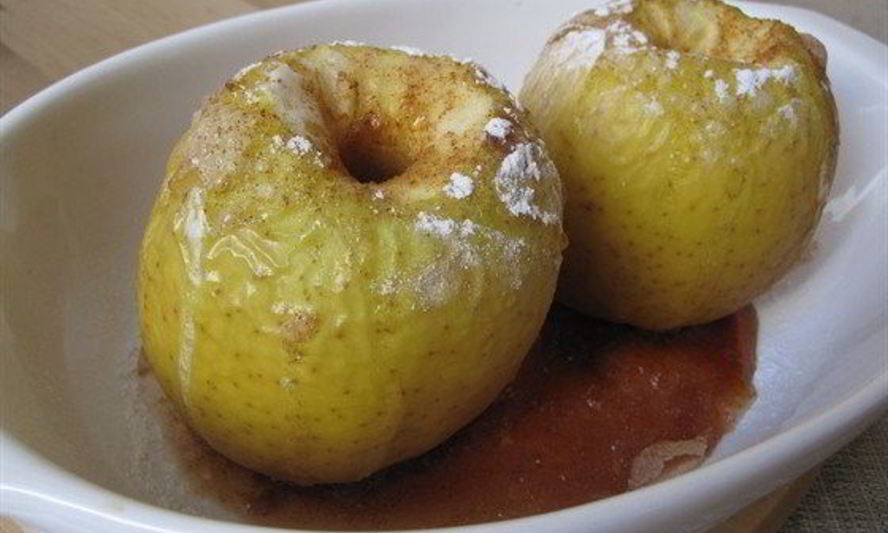 Рецепт печеных в духовке яблоки с корицей