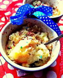 Пудинг из рисовых хлопьев с корицей