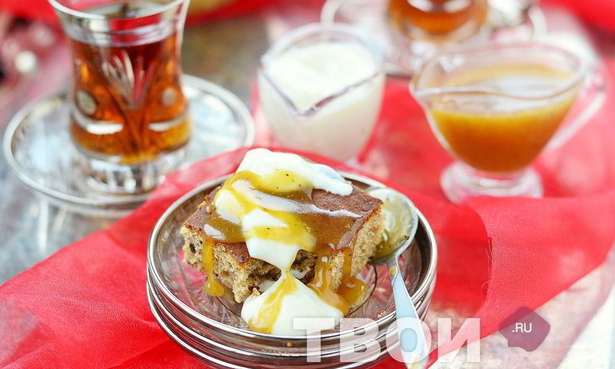 Рецепт пудинга с карамельным соусом