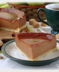 Пудинг с яблоками тоффи