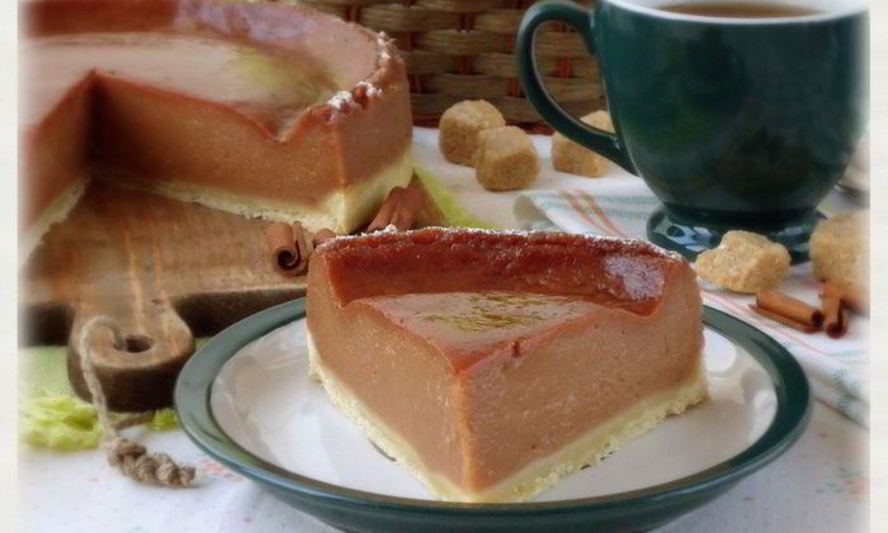 Рецепт пудинга с яблоками тоффи