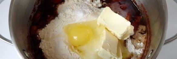 пудинг с яблоками тоффи