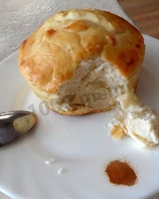 Пудинг творожный диетический в микроволновке