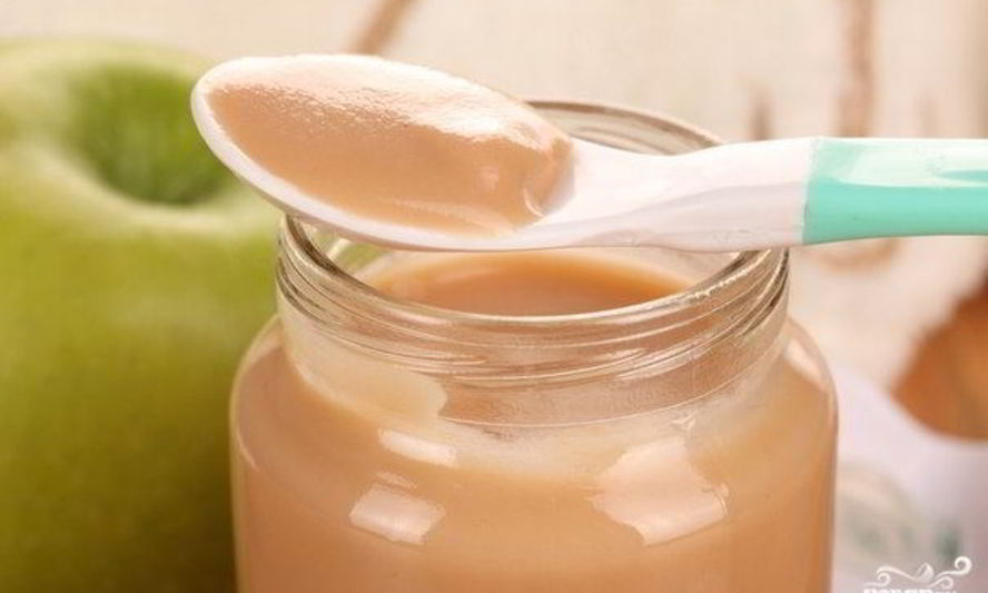 Рецепт пюре из яблок со сгущенкой