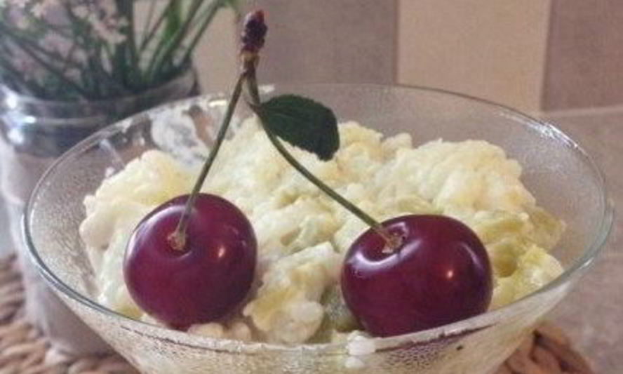 Рецепт рисового пудинга с ревенем