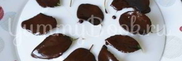 шоколадные листики