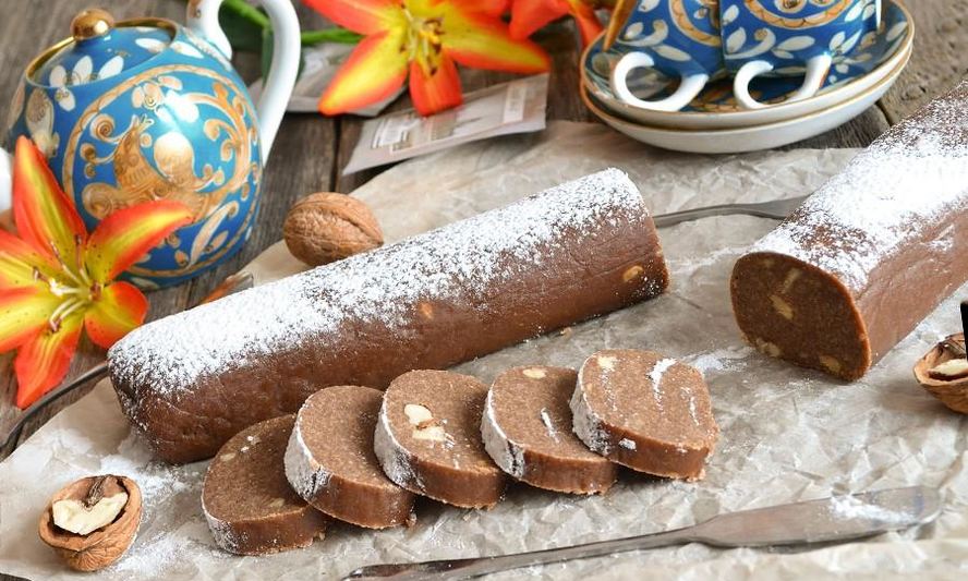 Рецепт сладкой колбаски из печенья классическая