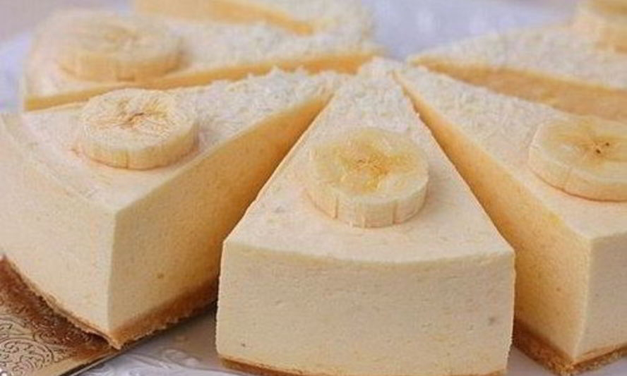 Рецепт бананового чизкейка с сырным суфле