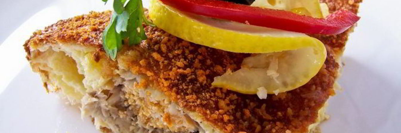 Камбала под сырным суфле по-французски