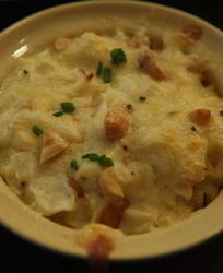 Капустное суфле с сыром, орехами и горчицей