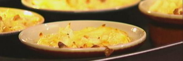 капустное суфле с сыром, орехами и горчицей