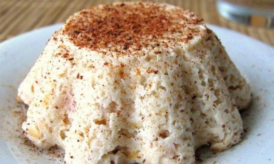 Рецепт легкого творожного суфле с яблоком в микроволновке