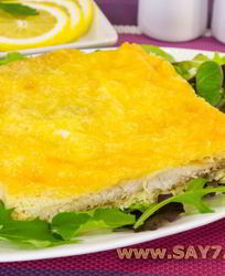 Рыба в сырном суфле