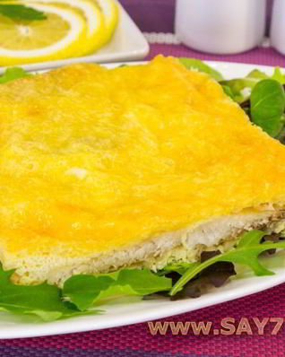 Рыба в сырном суфле