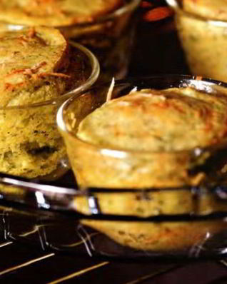 Суфле из брокколи и трех видов сыра