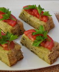 Суфле из кабачков и белых грибов