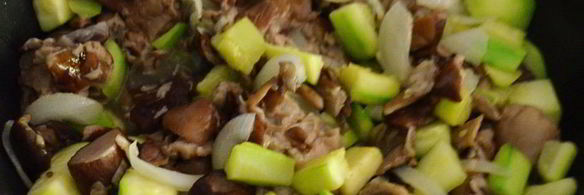 суфле из кабачков и белых грибов