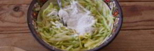 суфле из кабачков с грибным соусом