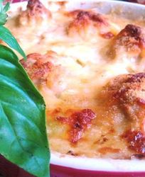 Суфле из кабачков с куриными фрикадельками