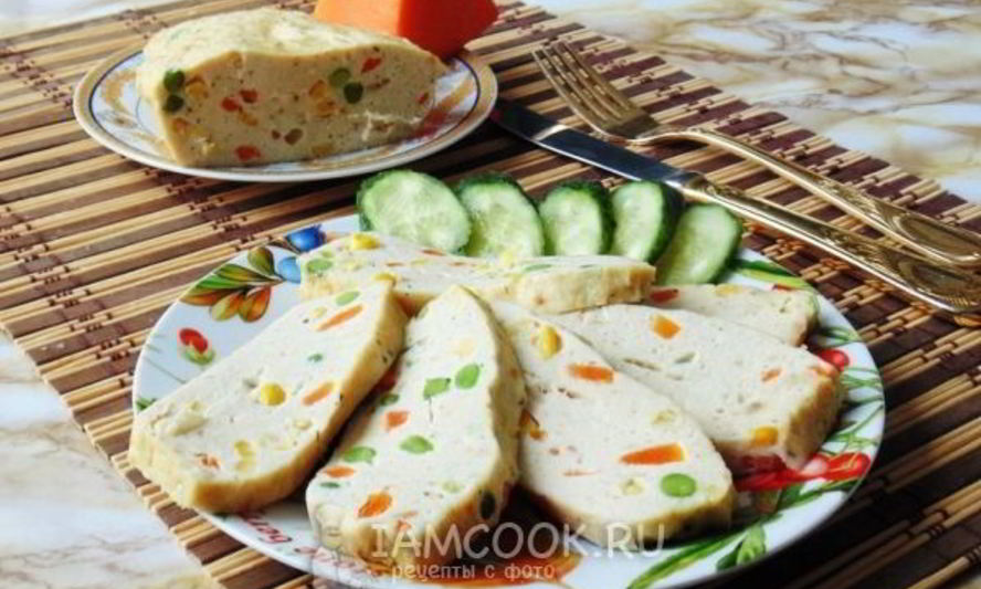 Рецепт суфле из курицы с овощами