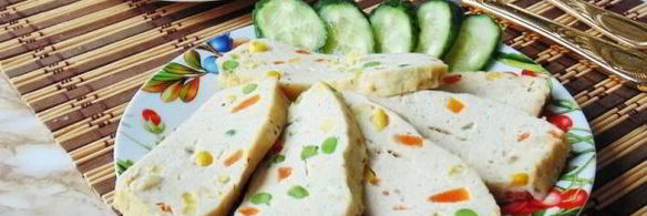 суфле из курицы с овощами