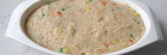 суфле из курицы с овощами