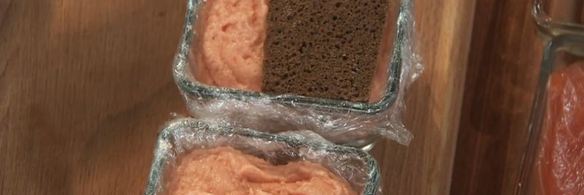 суфле из лосося с цитрусовым салатом