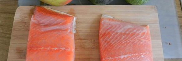 суфле из семги с цитрусовым салатом