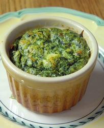 Суфле из шпината и моркови