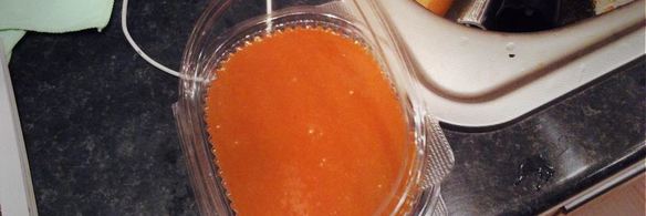 суфле из тыквы, медовый крамбл, облепиховые сорбет и ганаш