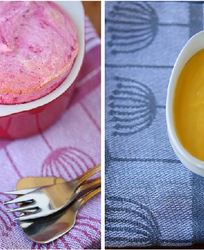 Свекольное суфле с апельсиновым курдом