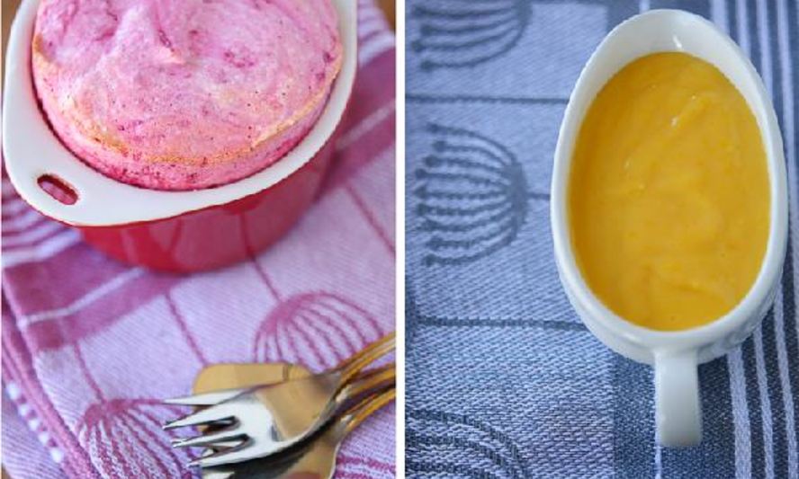 Рецепт свекольного суфле с апельсиновым курдом