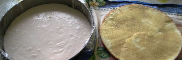 торт-суфле с фруктами