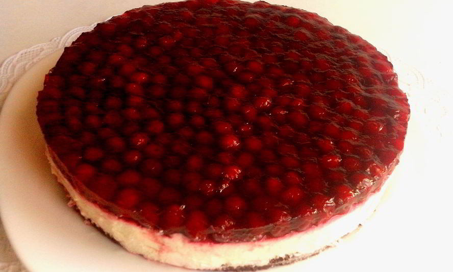 Рецепт торта-суфле с вишней