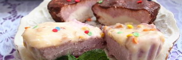 творожно-малиновое суфле