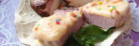 творожно-малиновое суфле