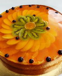 Творожное суфле с фруктами