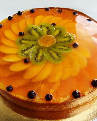 Творожное суфле с фруктами