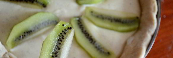 творожное суфле с киви в тесте