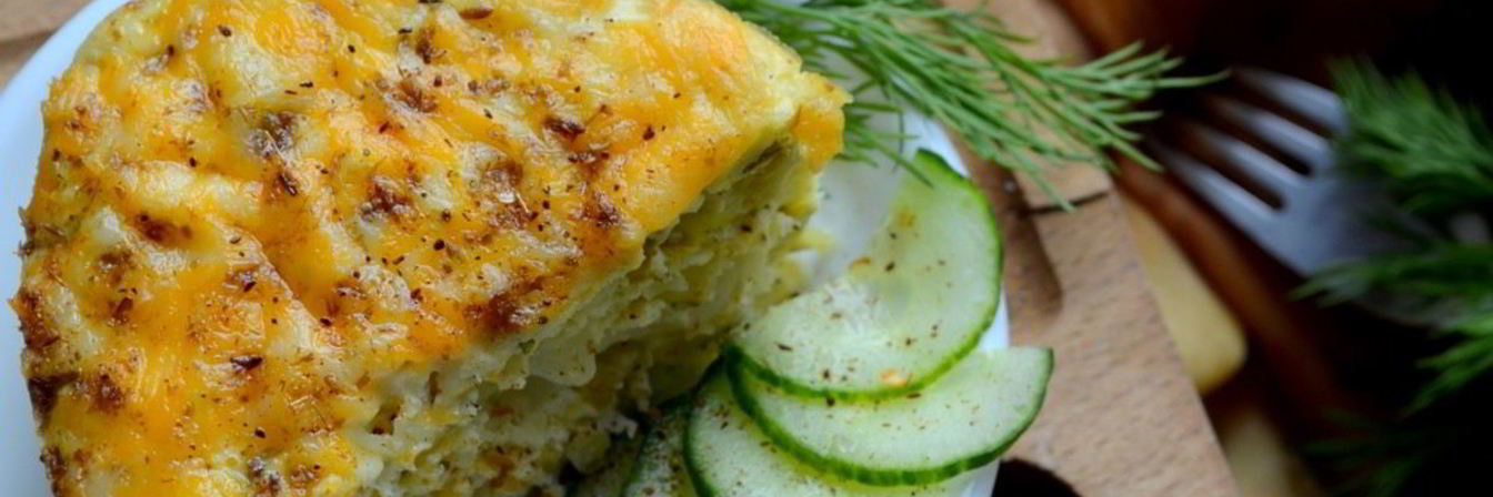 Творожное суфле со свежей капустой