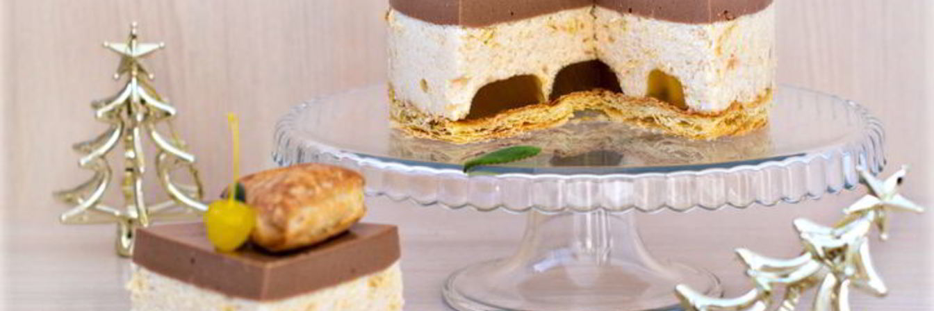 Яблочно-шоколадный торт-суфле