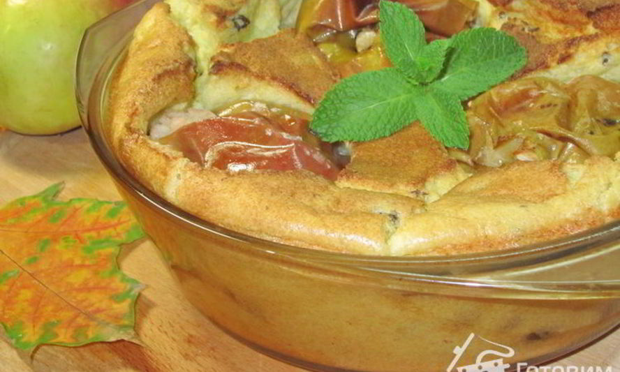 Рецепт яблок в манном суфле