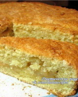 Творожно-яблочный пудинг