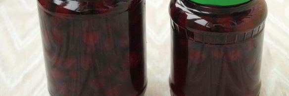 вишня консервированная в желе