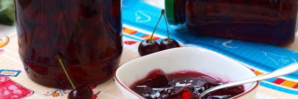 вишня консервированная в желе