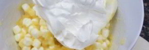 воздушный ананасовый десерт