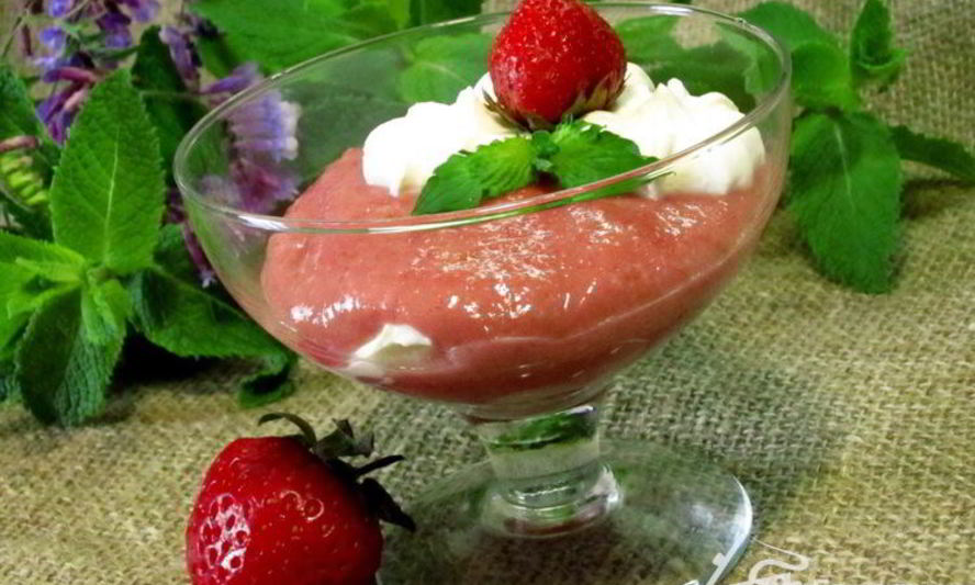 Рецепт ягодно-творожного десерт
